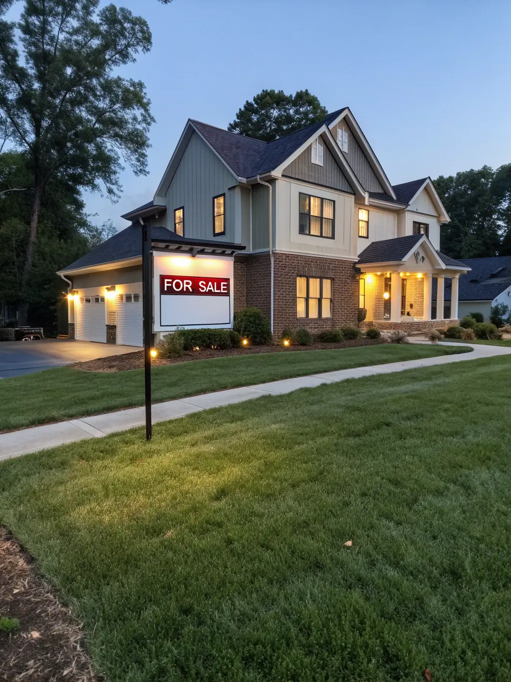 A photo showcasing a 'We Buy Houses' sign in front of a well-maintained but older home, symbolizing the company's focus on purchasing properties in any condition.
